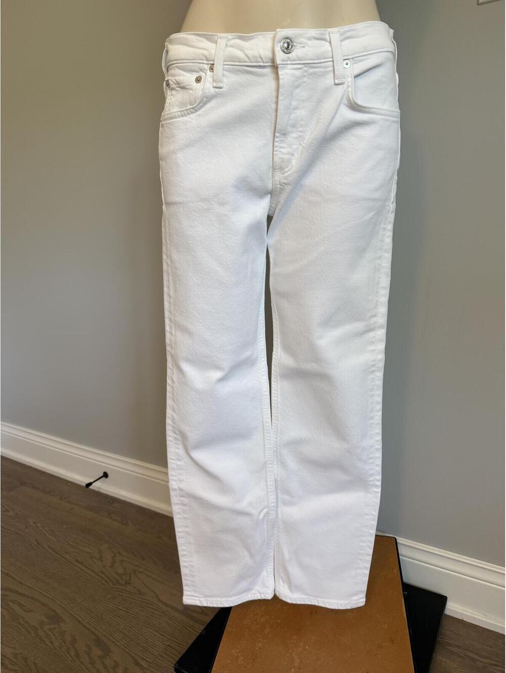 NWT Citizens of Humanity Anissa Straight Leg Jeans White Size 25 - Picture 6 of 13